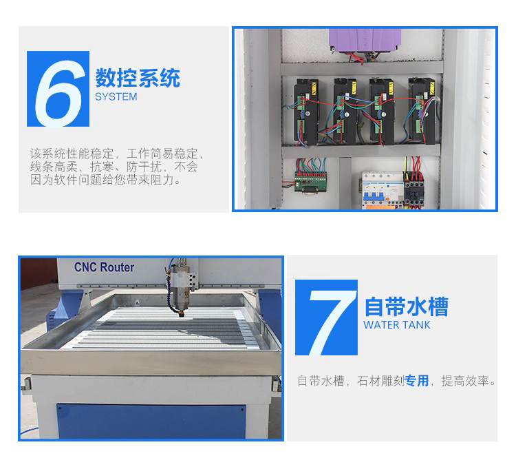 9015轻型石材雕刻机（石材数控雕刻机）(图7)